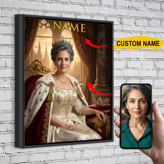 Custom Royal Portrait (Classic Edition) – Timeless Personalized Canvas Gift For You or Your Beloved