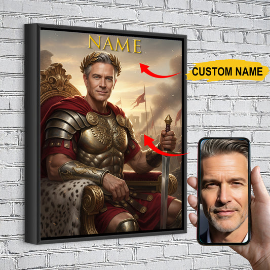 The Crowned King – Custom Royal Portrait For You and Your Beloved