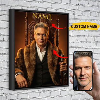 The Lord Royal Portrait – Custom Nobleman Portrait Canvas Gift For You or Your Gentleman
